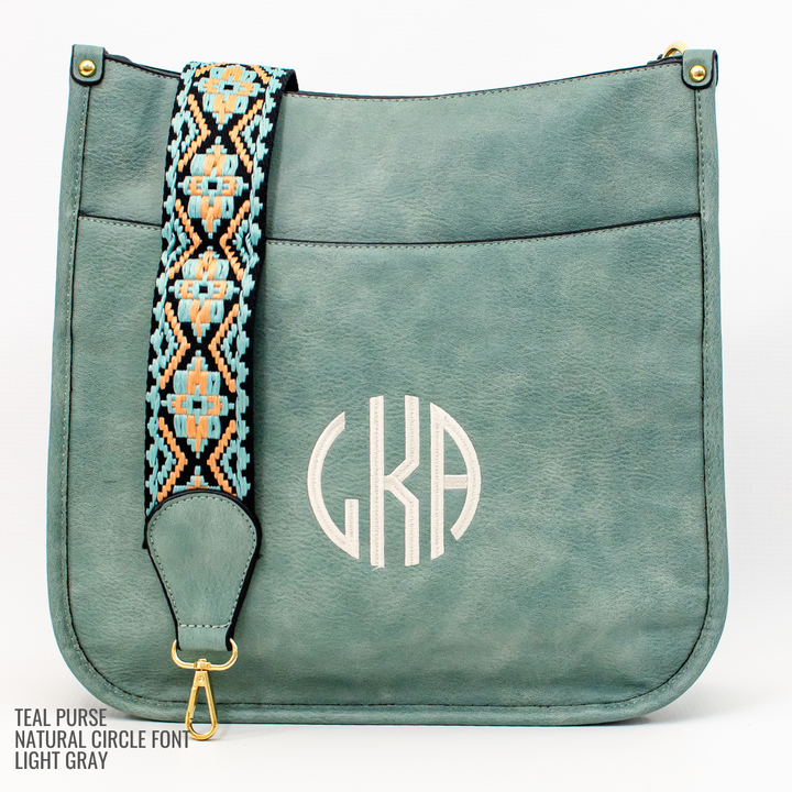 Vegan Leather Crossbody Purse With Guitar Strap - Monogrammable Pursel