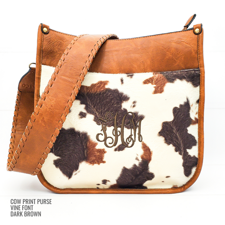 Vegan Leather Crossbody Purse With Guitar Strap - Monogrammable Pursel