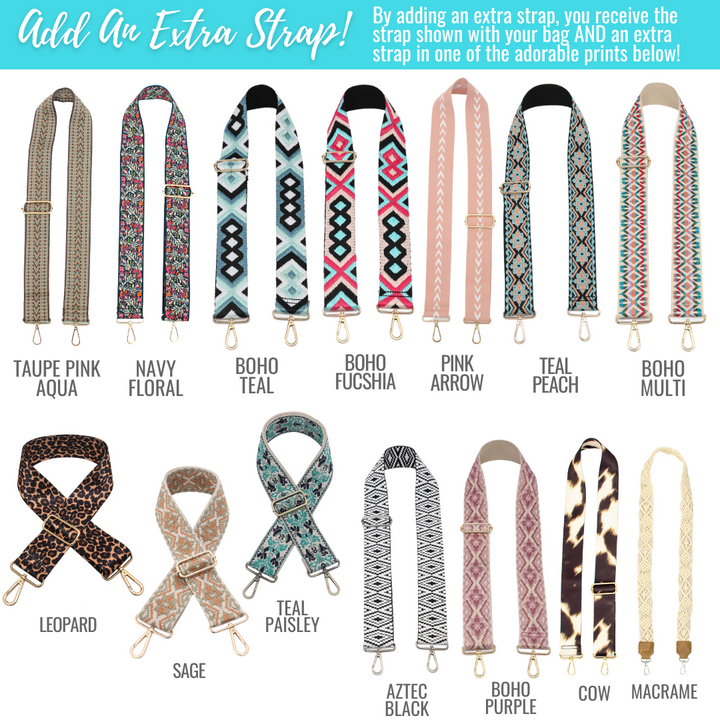 Karina Crossbody Wristlet Wallet - Monogrammed Wallet - Guitar Strap Crossbody