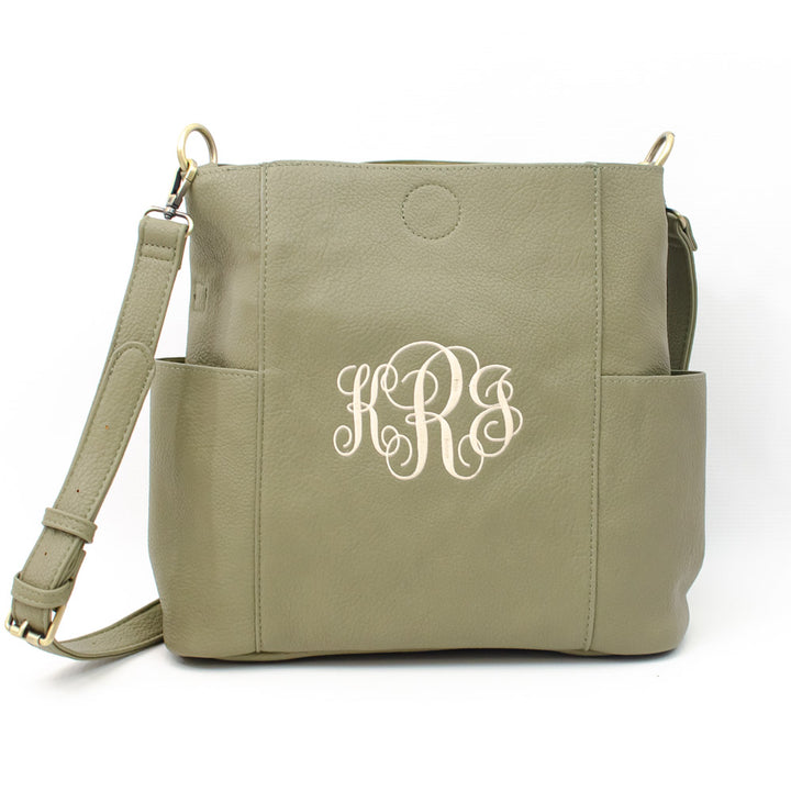 Kayleigh Bucket Bag - Crossbody Bag in a Bag - Monogrammed Tote