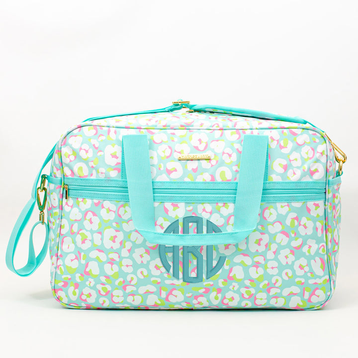 Weekender Travel Bag - Monogrammed Trolley Tote - Sunday Morning, Electric Ambition