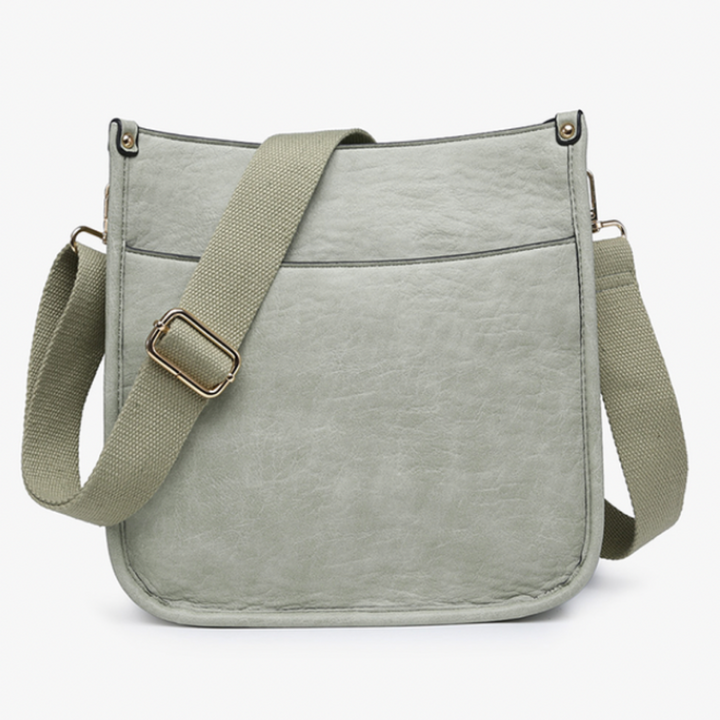 Vegan Leather Small Crossbody Purse With Guitar Strap - Monogrammable Purse - Posie - 6 Colors