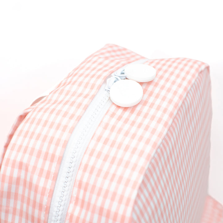 TRVL Design - Taffy Backpacker - Monogrammed Baby Gift - Coral Pink Orange Diaper Bag