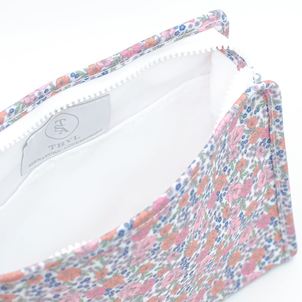Medium Roadie by TRVL Design - Monogrammed Diaper Bag Organizer - Zippered Pouch - Garden Floral