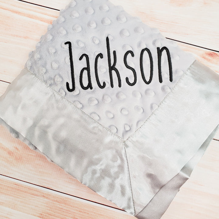 Minky Satin Baby Blanket - 4 Colors