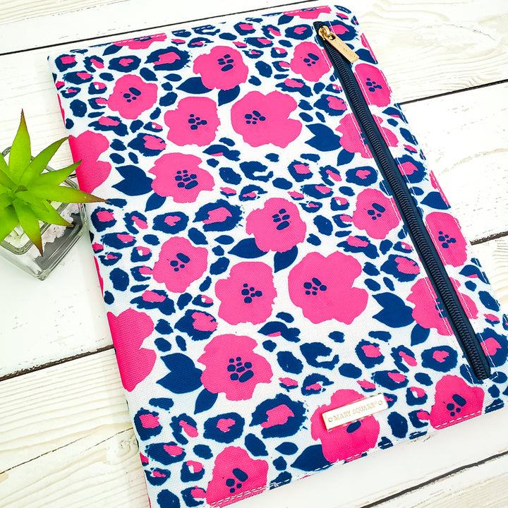 Legal Pad Portfolio - Refillable - Notepad - Wild Posy Floral