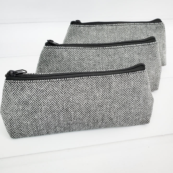 Herringbone Grab N Go Pouch Makeup Bag Travel Accessory