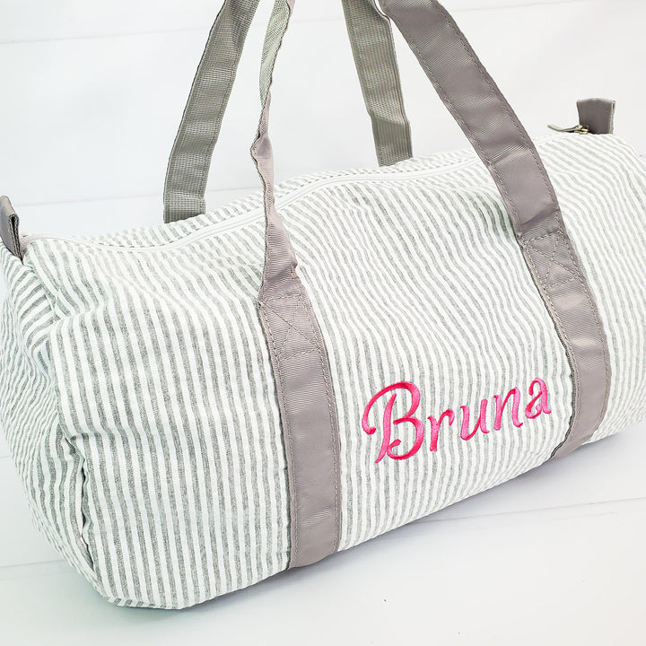 Seersucker Duffle Bag - 5 Colors