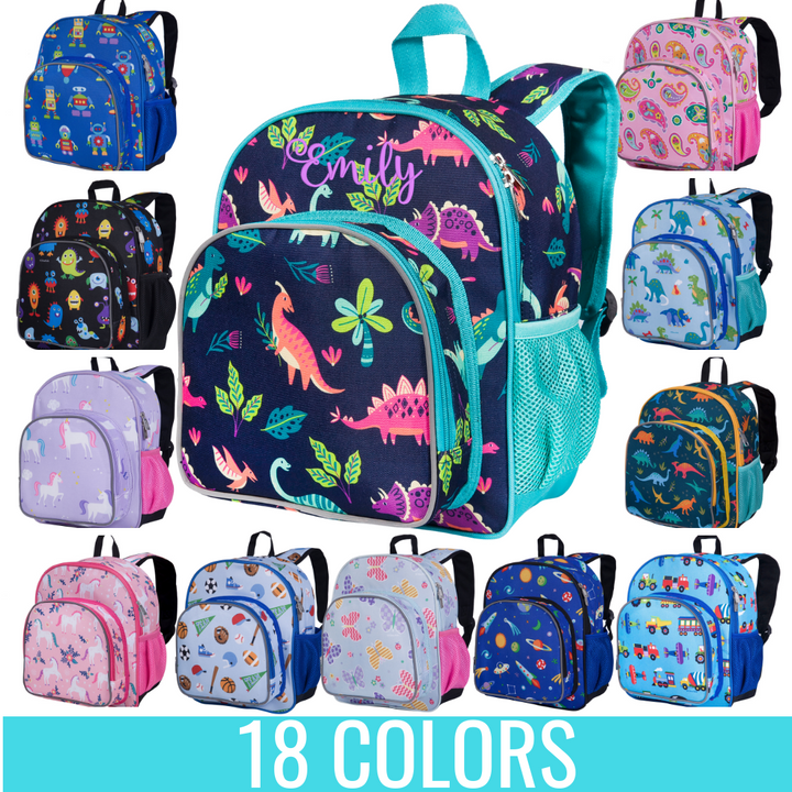 Monogrammed Toddler Backpack 12" - 18 Colors