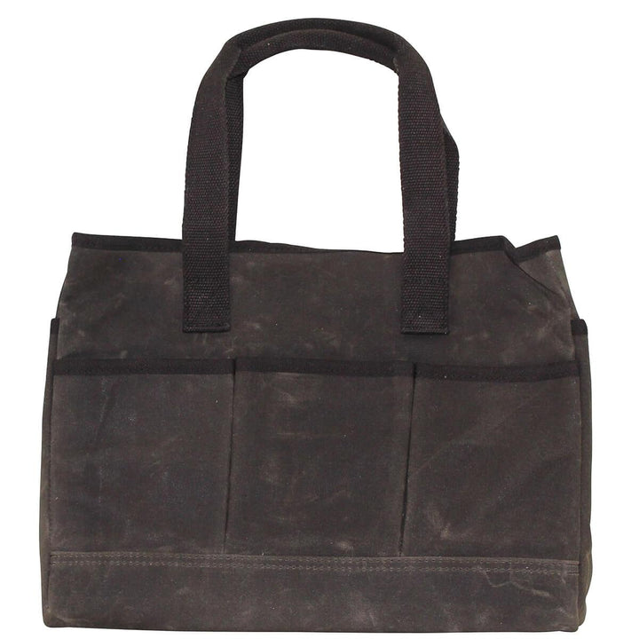 Waxed Canvas Utility Tote - Father's Day Gift - Gift for Men - Olive Brown
