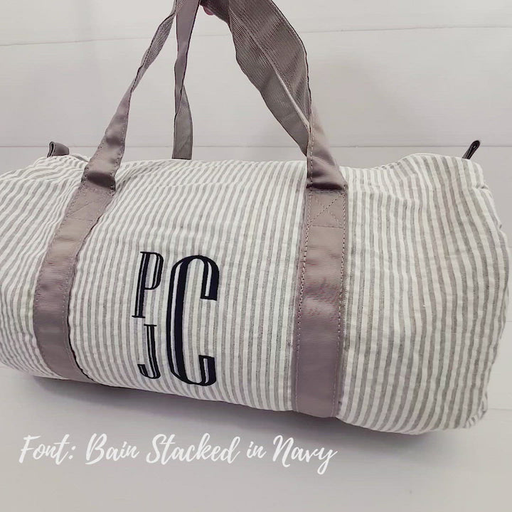 Seersucker Duffle Bag - 5 Colors