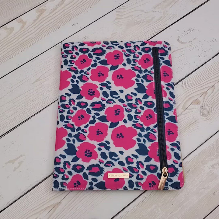 Legal Pad Portfolio - Refillable - Notepad - Wild Posy Floral