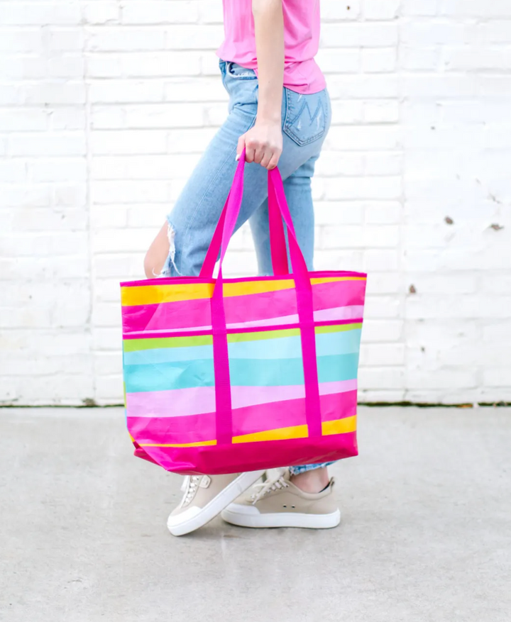 Stainless Skinny Tumbler + Beach Tote Gift Set | Happy Drinkware