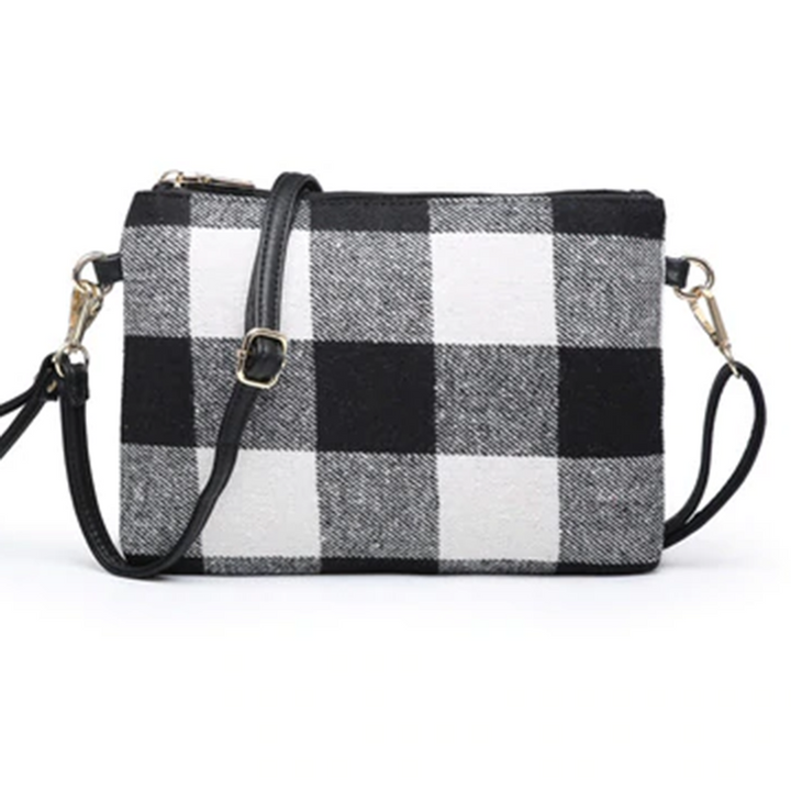 Crossbody Clutch Wristlet -- 4 Colors -- Cow Print, Buffalo Plaid, Houndstooth