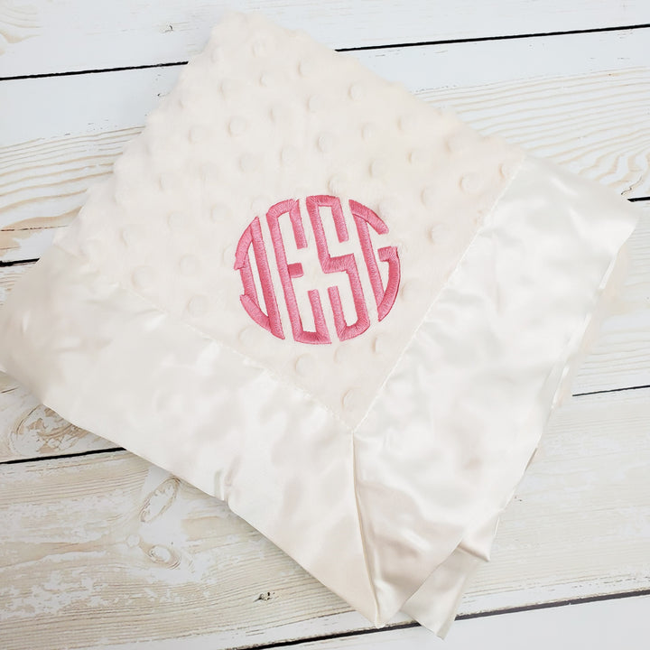 Minky Satin Baby Blanket - 4 Colors