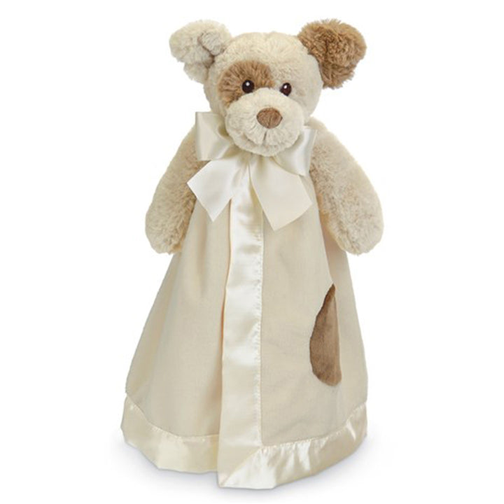 Brown Puppy Dog Monogrammed Baby Gift - Bearington Snugglers