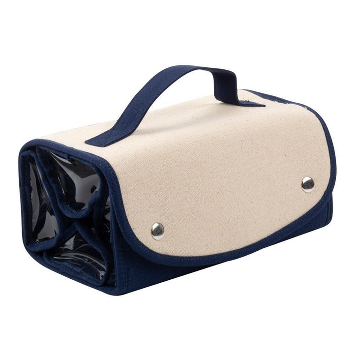 Canvas Hanging Organizer - Roll Up Travel Cosmetics Case - 3 Colors