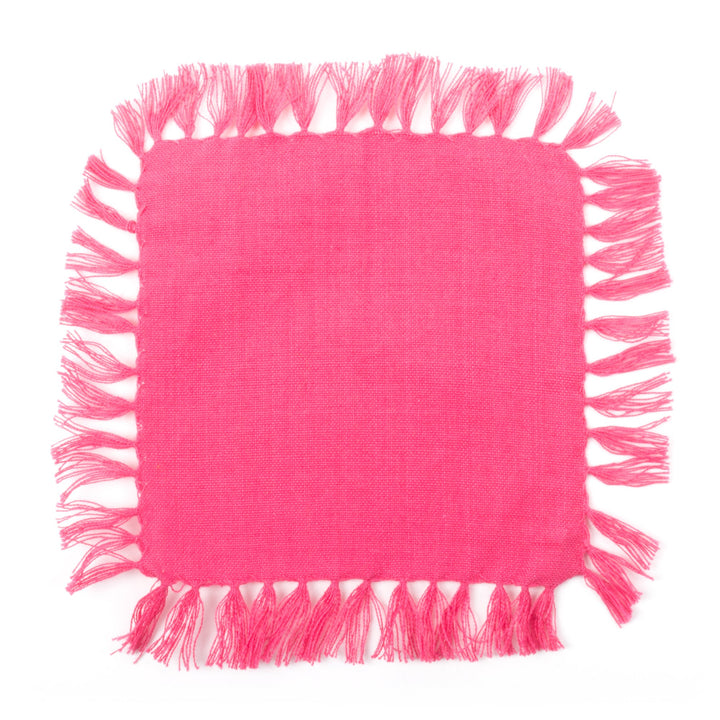 Fringe Cocktail Napkins Set of Four - 4 Colors