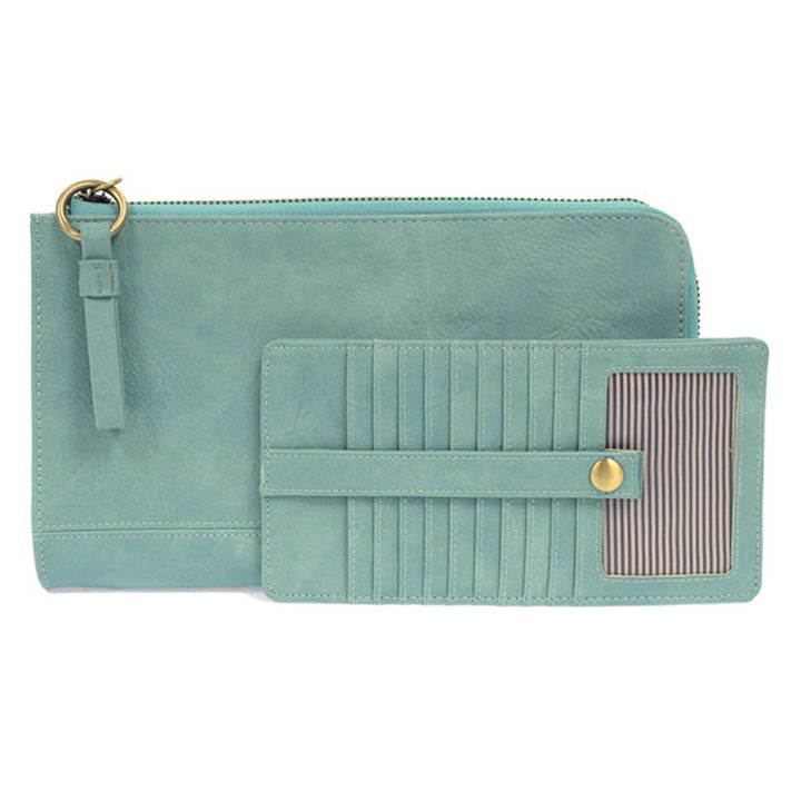 Karina Crossbody Wristlet Wallet - Monogrammed Wallet - Guitar Strap Crossbody