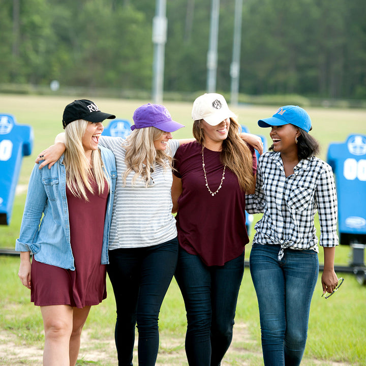 Solid Monogrammed Ball Cap Hat - 5 Colors