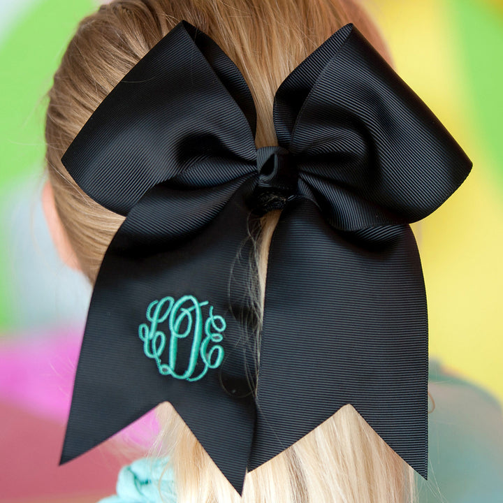 Monogrammed Hair Bow for Girls - 11 Colors