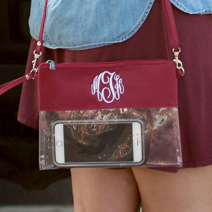 Clear Stadium Friendly Gameday Cross Body Purse - 7 Colors