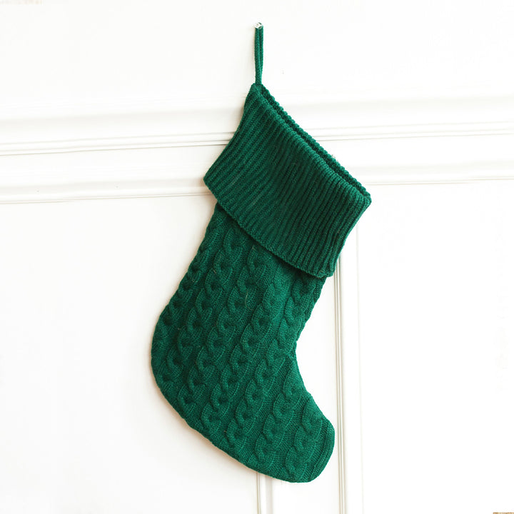 Cable Knit Stocking - 4 Colors - Personalized Christmas Stocking