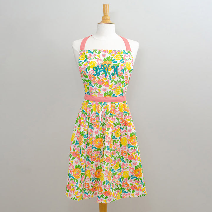Garden Party Monogrammed Apron