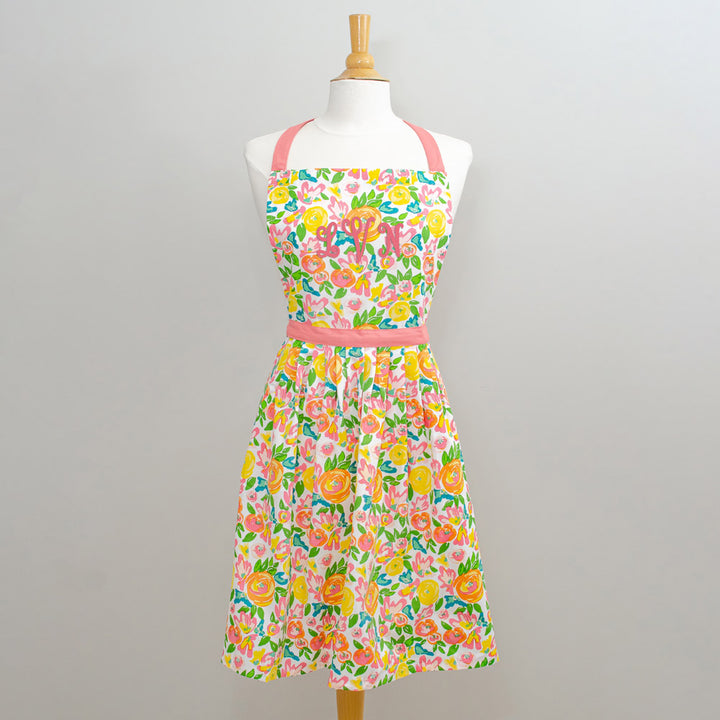 Garden Party Monogrammed Apron