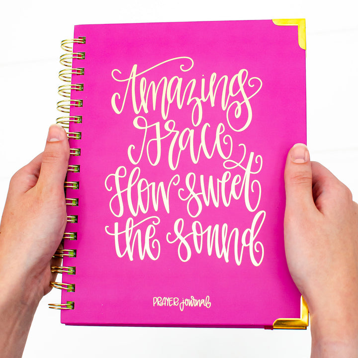 Prayer Journal for Girls Teens Women - Christian Bible Prayer Notebook and Devotional - Amazing Grace