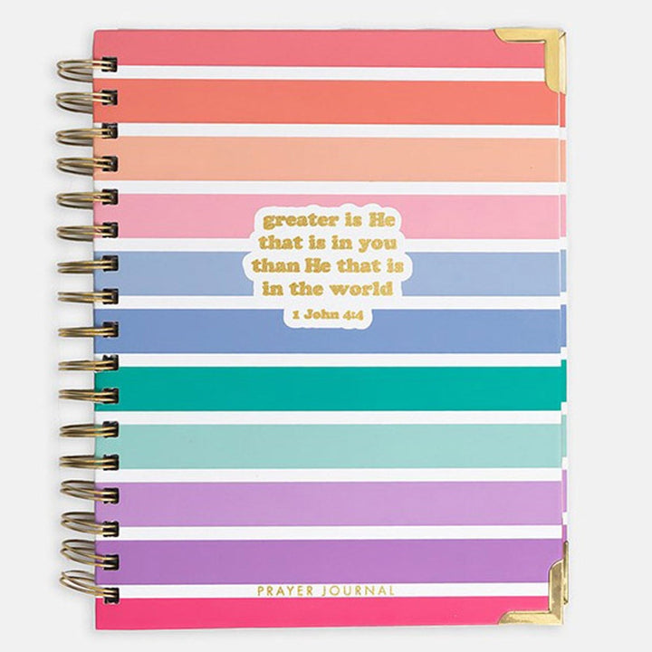 Prayer Journal Women - Christian Bible Prayer Notebook and Devotional - Greater is He