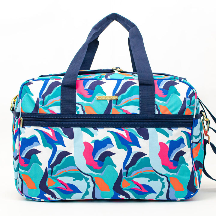 Weekender Travel Bag - Monogrammed Trolley Tote - Sunday Morning, Electric Ambition