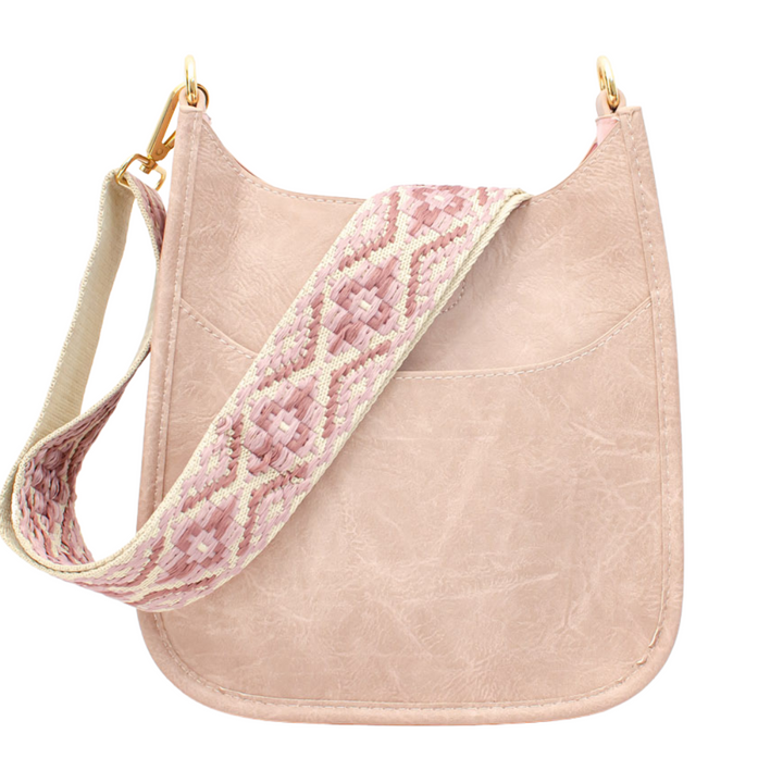 Mini Guitar Strap Purse - Mini Faux Leather Messenger - Monogrammable Cross Body Purse - 5 Colors