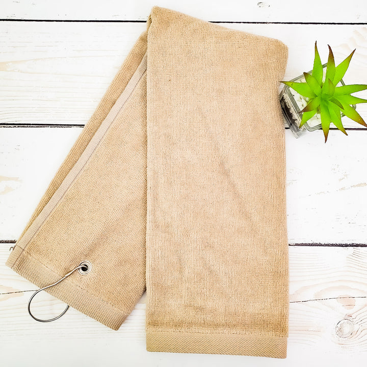 Monogrammed Personalized Golf Towel - Father's Day Gift Set - Gifts for Him - 4 Colors