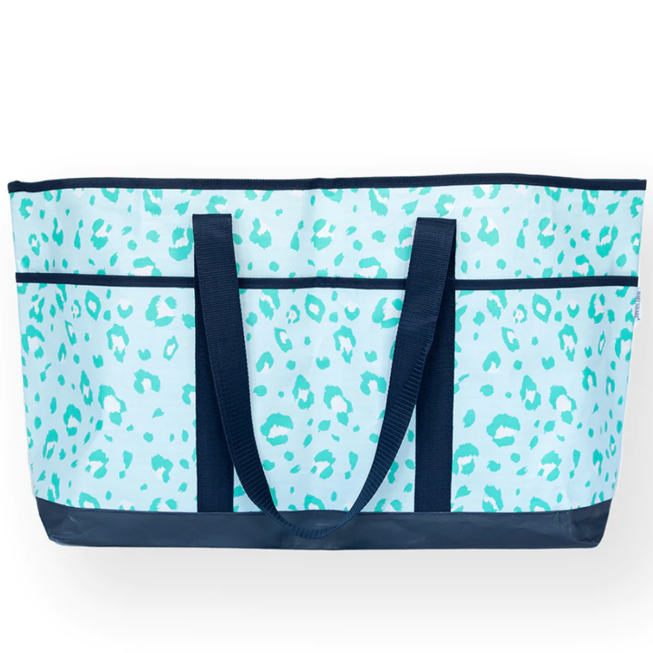 Extra Large Stainless Water Bottle 32 oz + Beach Tote Gift Set - 2 Colors