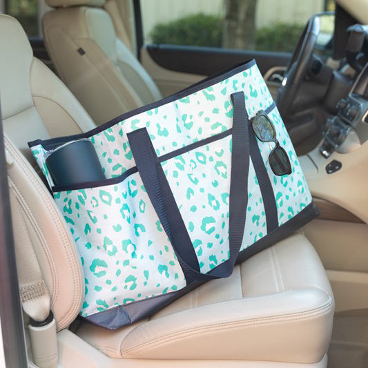 Extra Large Stainless Water Bottle 32 oz + Beach Tote Gift Set - 2 Colors