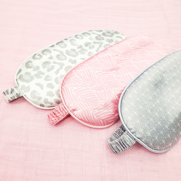 Monogrammed Satin Pillowcase Gift Set with Eye Mask and Scrunchie