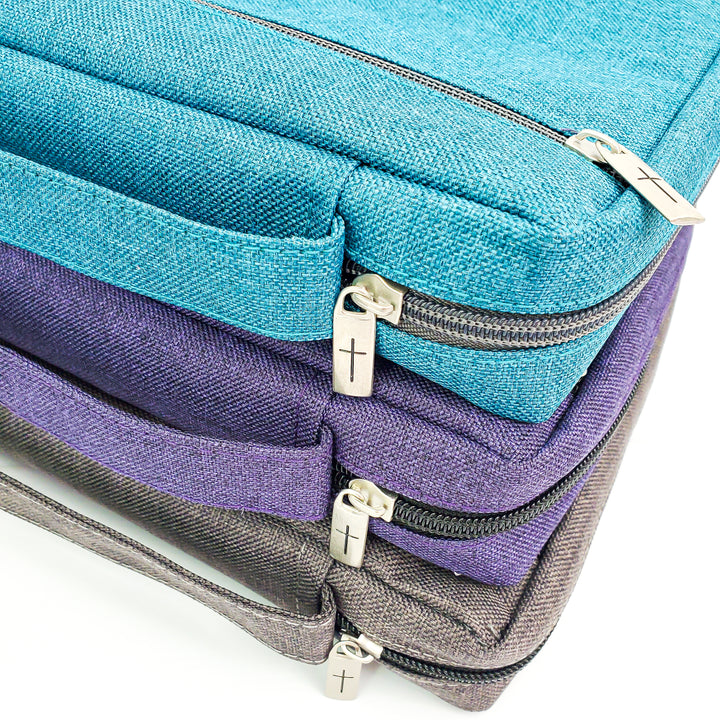 Basic Bible Cover - Solid Book Cover - 2 Colors Teal and Purple