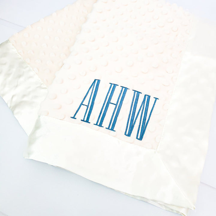 Minky Satin Baby Blanket - 4 Colors