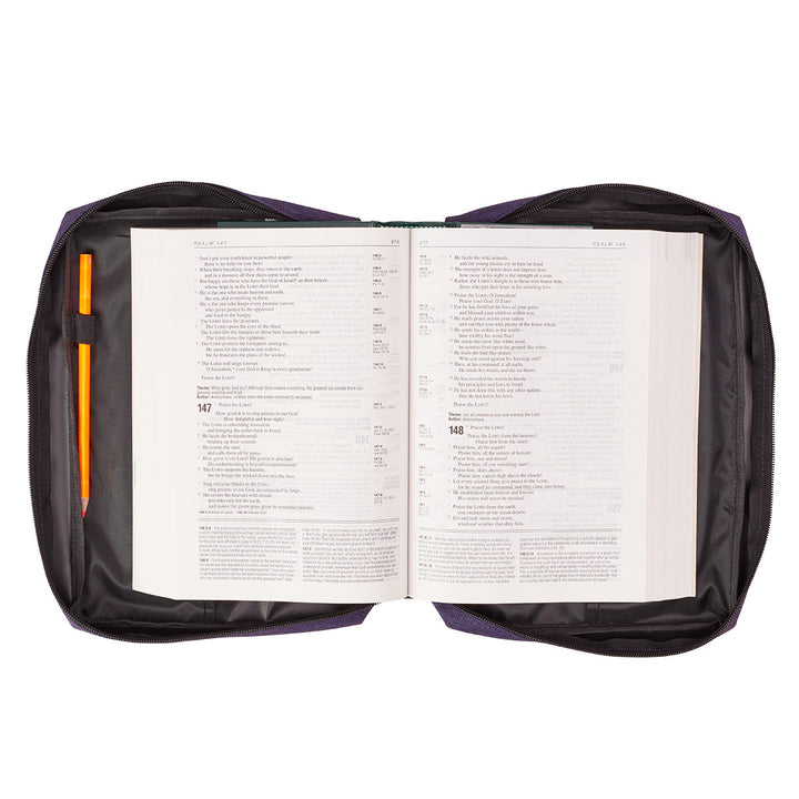 Basic Bible Cover - Solid Book Cover - 2 Colors Teal and Purple