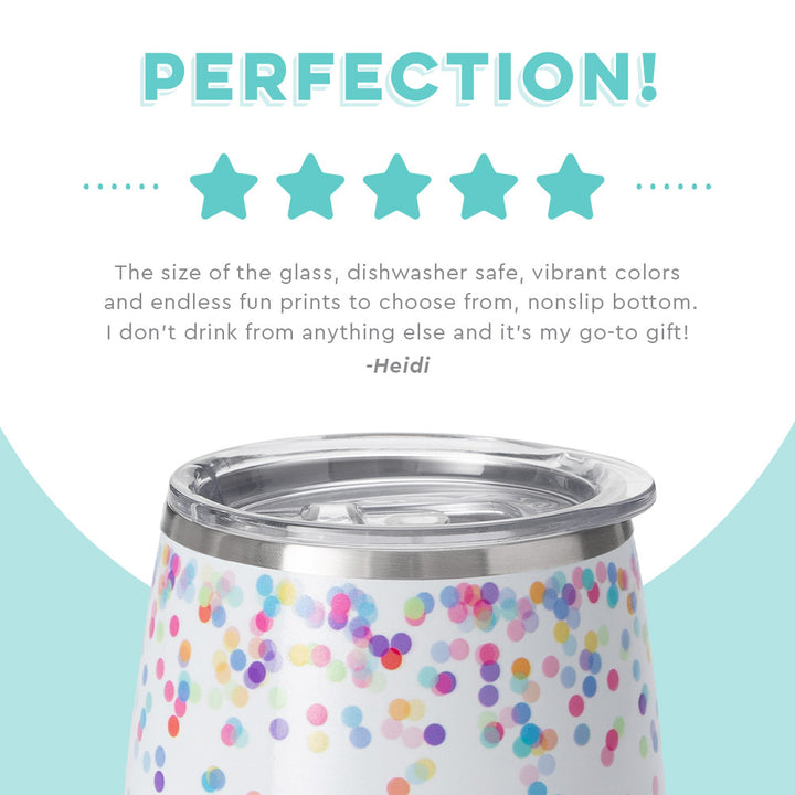 Swig Confetti Stemless Wine Tumbler 14 oz