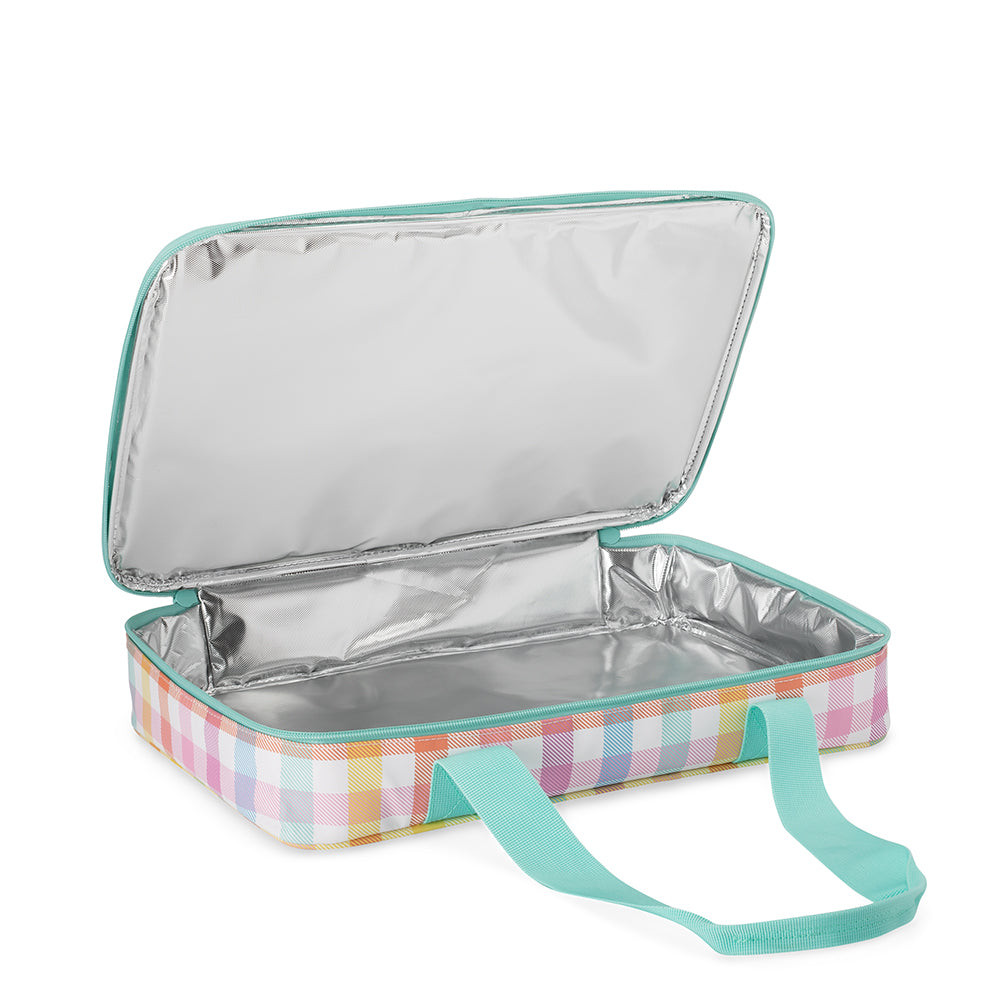 Personalized Casserole Carrier - Swig Dishi - Pretty in Plaid - Monogrammed Dish Tote
