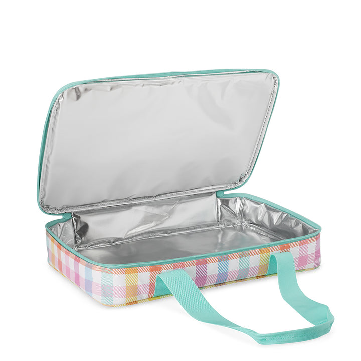 Personalized Casserole Carrier - Swig Dishi - Pretty in Plaid - Monogrammed Dish Tote