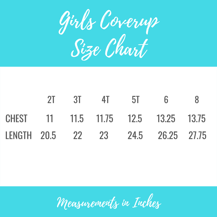 Girls Terry Cover Up - White