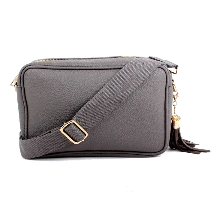 Monogrammed Camera Bag Purse - Faux Leather - Monogrammable Cross Body Purse - 5 Colors
