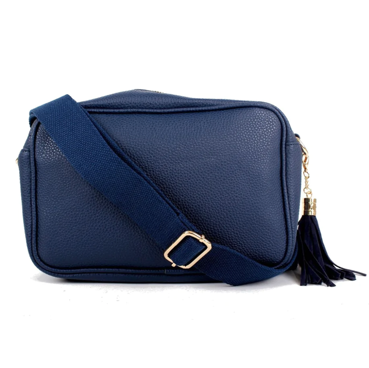 Monogrammed Camera Bag Purse - Faux Leather - Monogrammable Cross Body Purse - 5 Colors