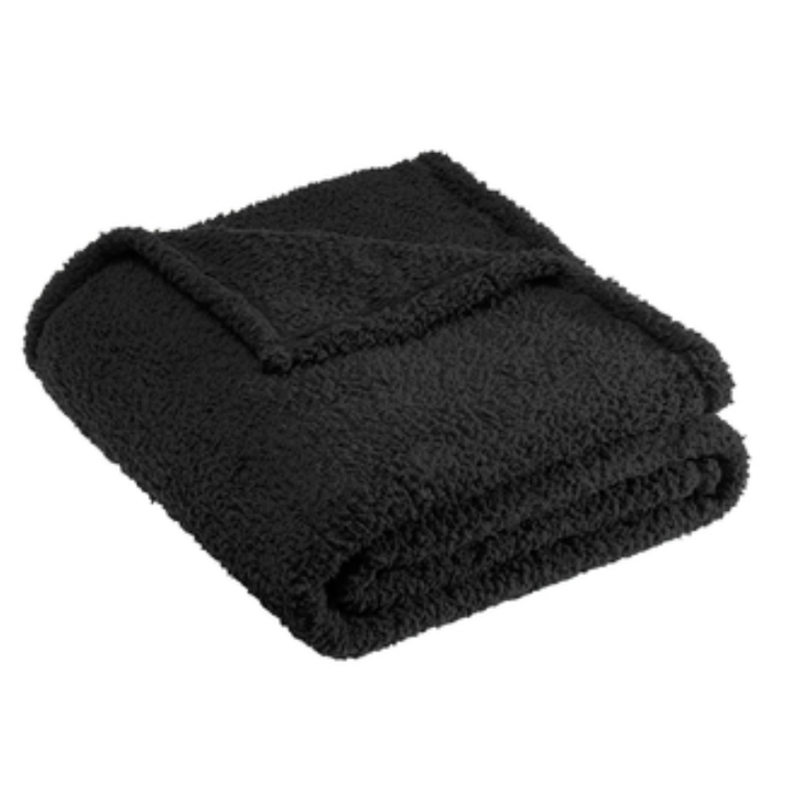 Sherpa Fleece Monogrammed Blanket - 4 Colors
