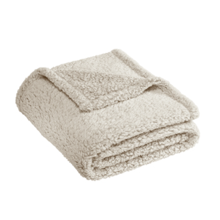 Sherpa Fleece Monogrammed Blanket - 4 Colors