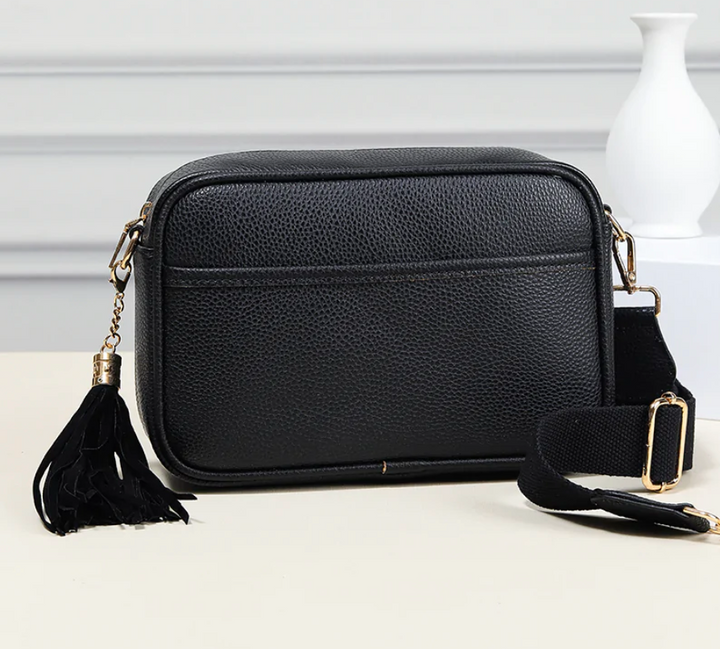 Monogrammed Camera Bag Purse - Faux Leather - Monogrammable Cross Body Purse - 5 Colors