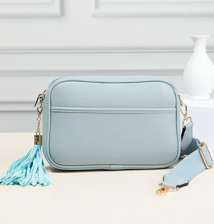 Monogrammed Camera Bag Purse - Faux Leather - Monogrammable Cross Body Purse - 5 Colors